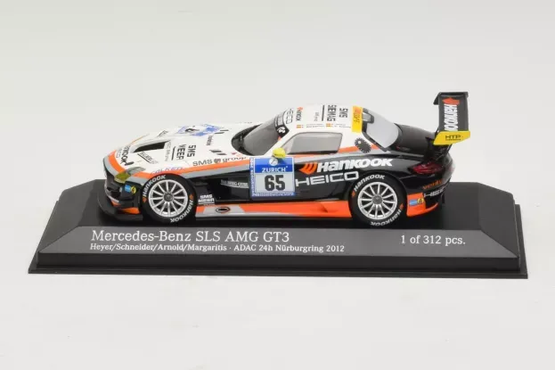 Minichamps Mercedes Sls Amg Gt3 Team Hankook Heico N 65 24h Nurburgring 2012 Schneider Arnold Margaritis Heyer 1:43 437123265